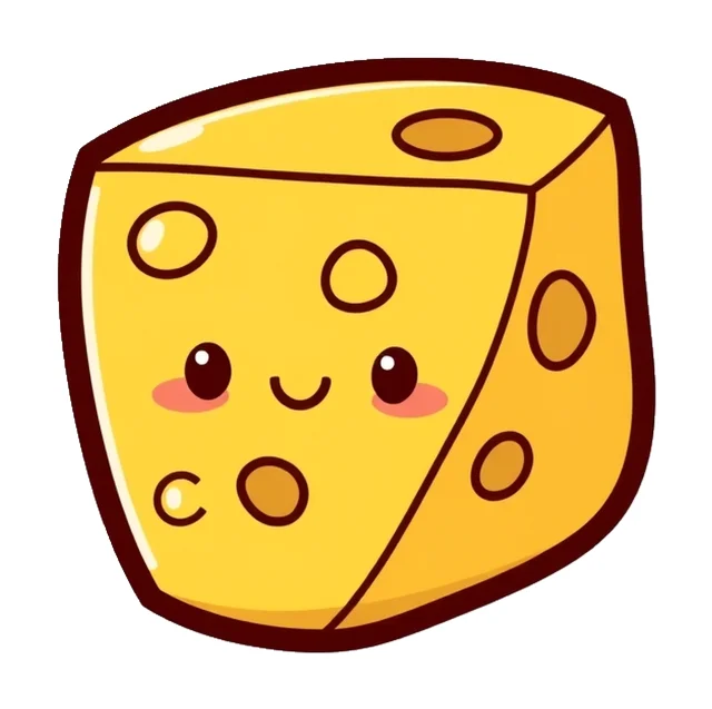 Cheese Wedge paper squishy template