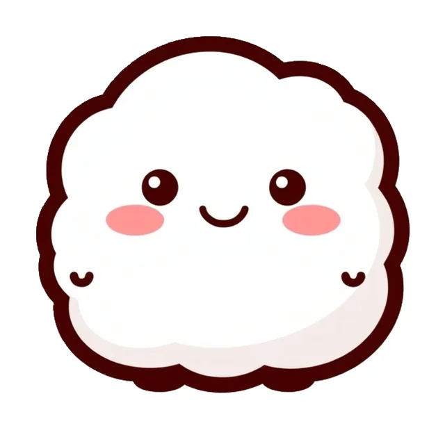 Marshmallow paper squishy template